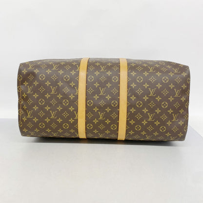 Louis Vuitton Boston Bag Monogram Keepall 55 Brown — view 3
