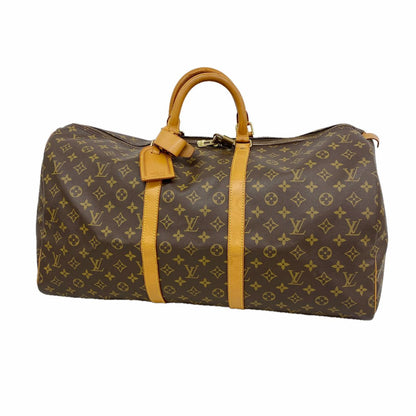 Louis Vuitton Boston Bag Monogram Keepall 55 Brown