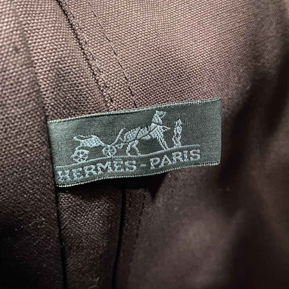 Hermes Shoulder Bag Fourre Tout Besace MM Canvas Bordeaux Silver — view 5