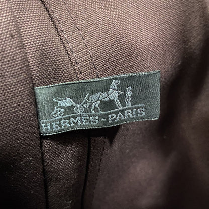 Hermes Shoulder Bag Fourre Tout Besace MM Canvas Bordeaux Silver — view 5