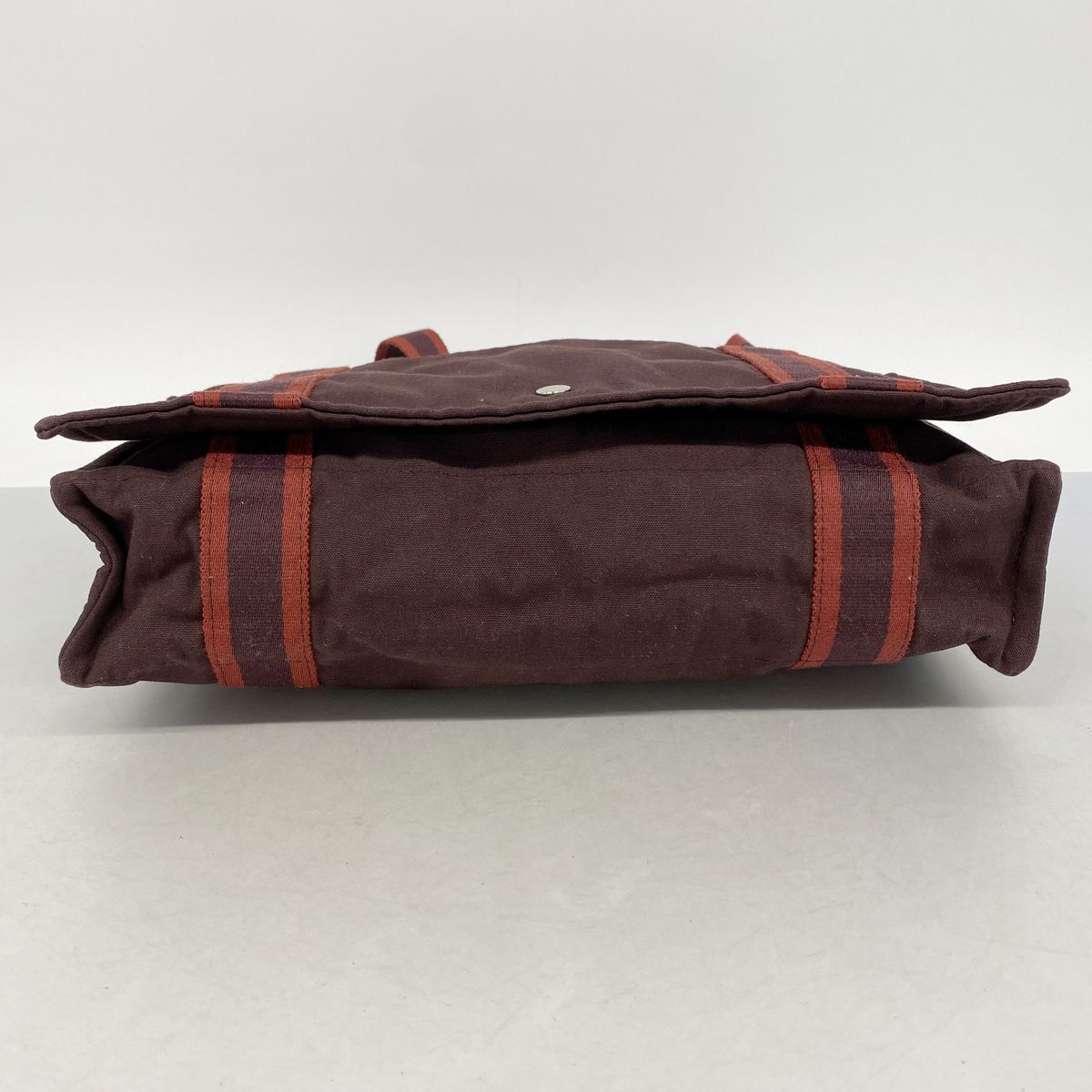 Hermes Shoulder Bag Fourre Tout Besace MM Canvas Bordeaux Silver — view 3