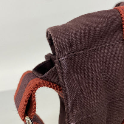 Hermes Shoulder Bag Fourre Tout Besace MM Canvas Bordeaux Silver — view 7