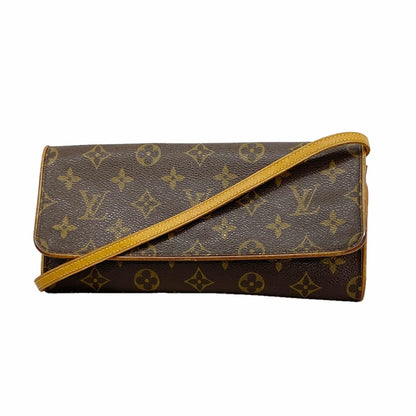 Louis Vuitton Shoulder Bag Monogram Pochette Twin GM Brown