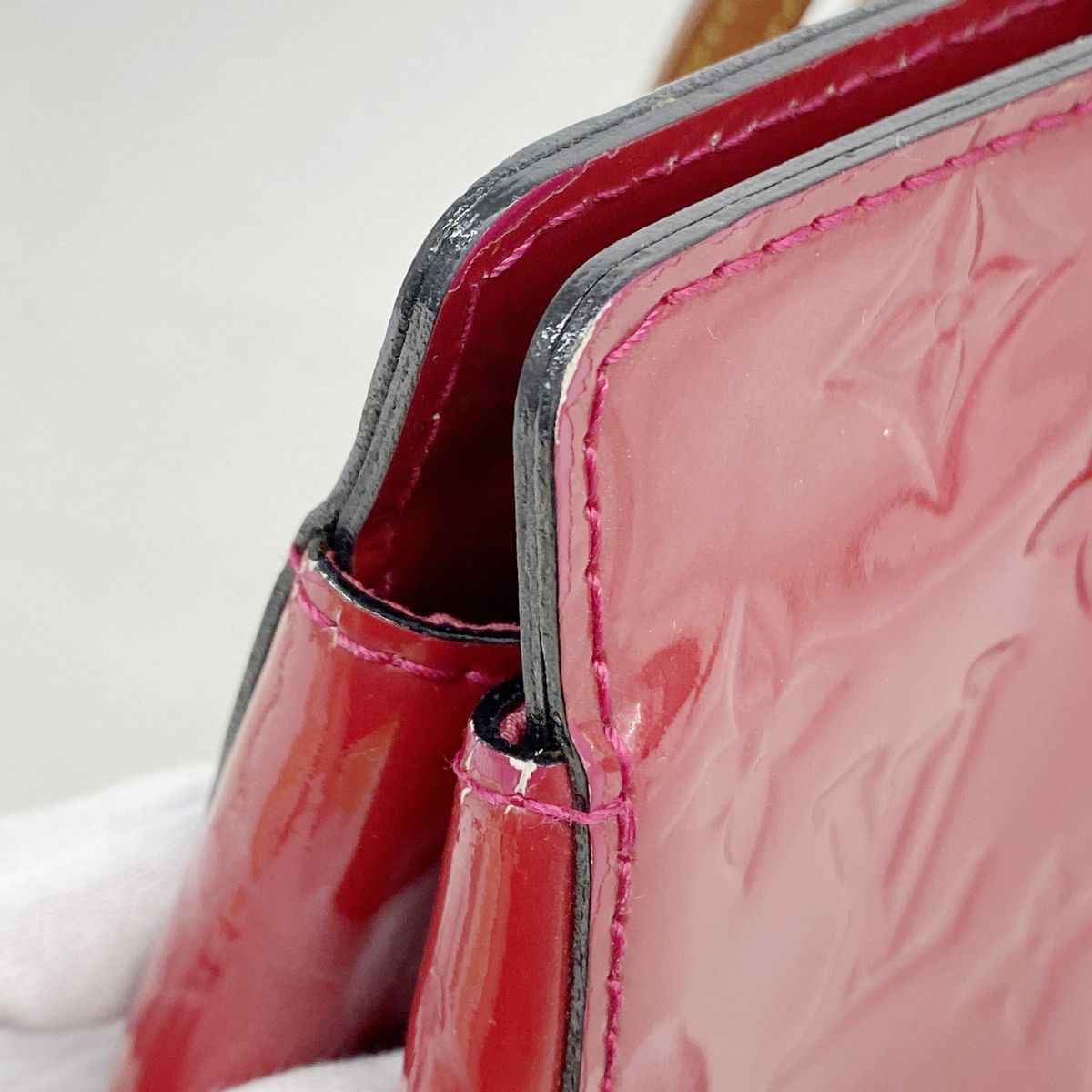 Louis Vuitton Handbag Vernis Katarina BB Rose Andianladies — view 7