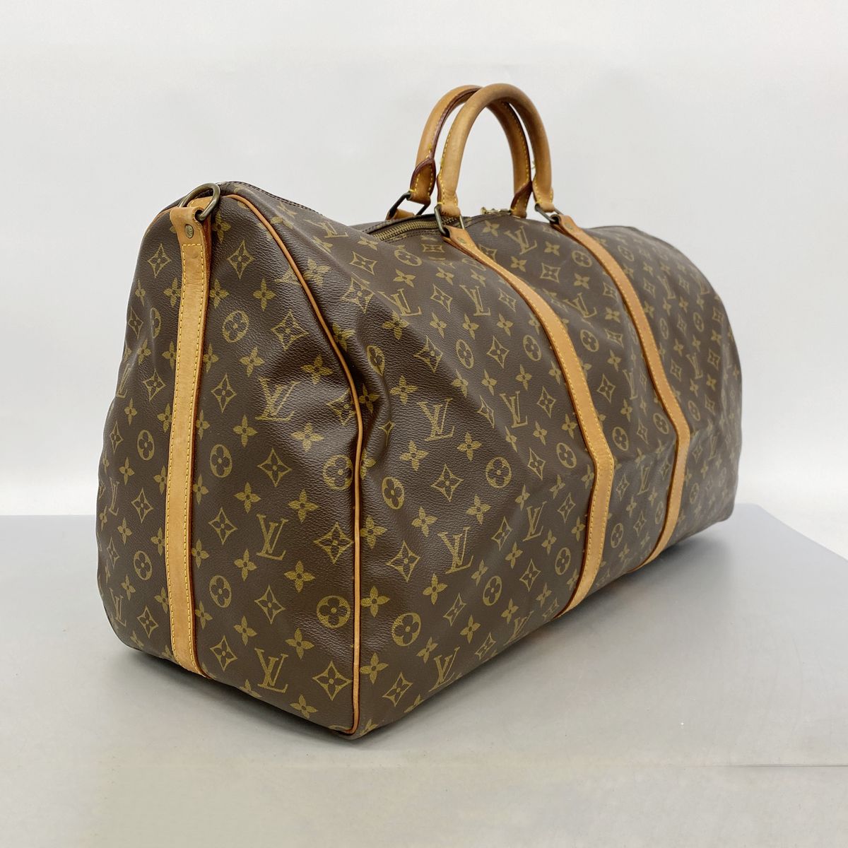 Louis Vuitton Boston Bag Monogram Keepall Bandouliere 60 Brown — view 2