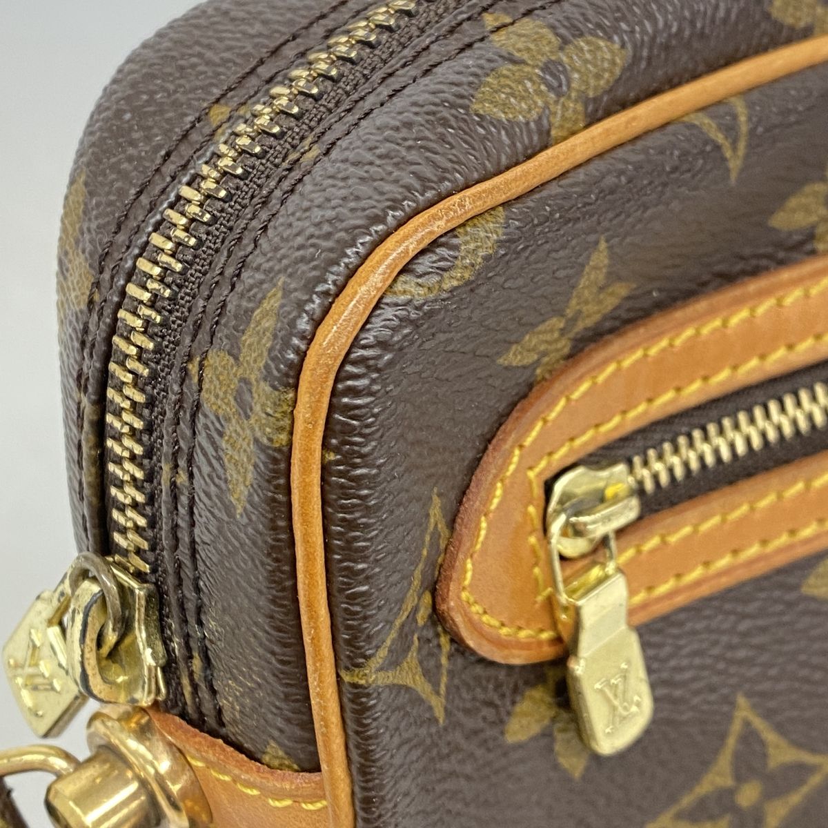 Louis Vuitton Clutch Monogram Marly Dragonne GM Brown — view 7