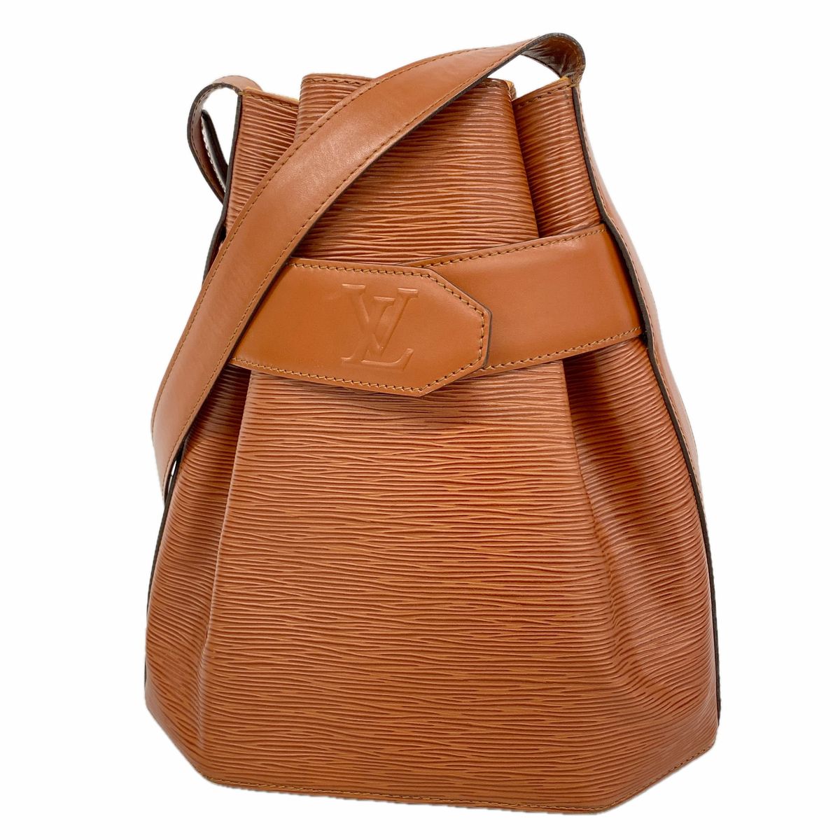 Louis Vuitton Shoulder Bag Epi Sac Deport PM Kenyabrown