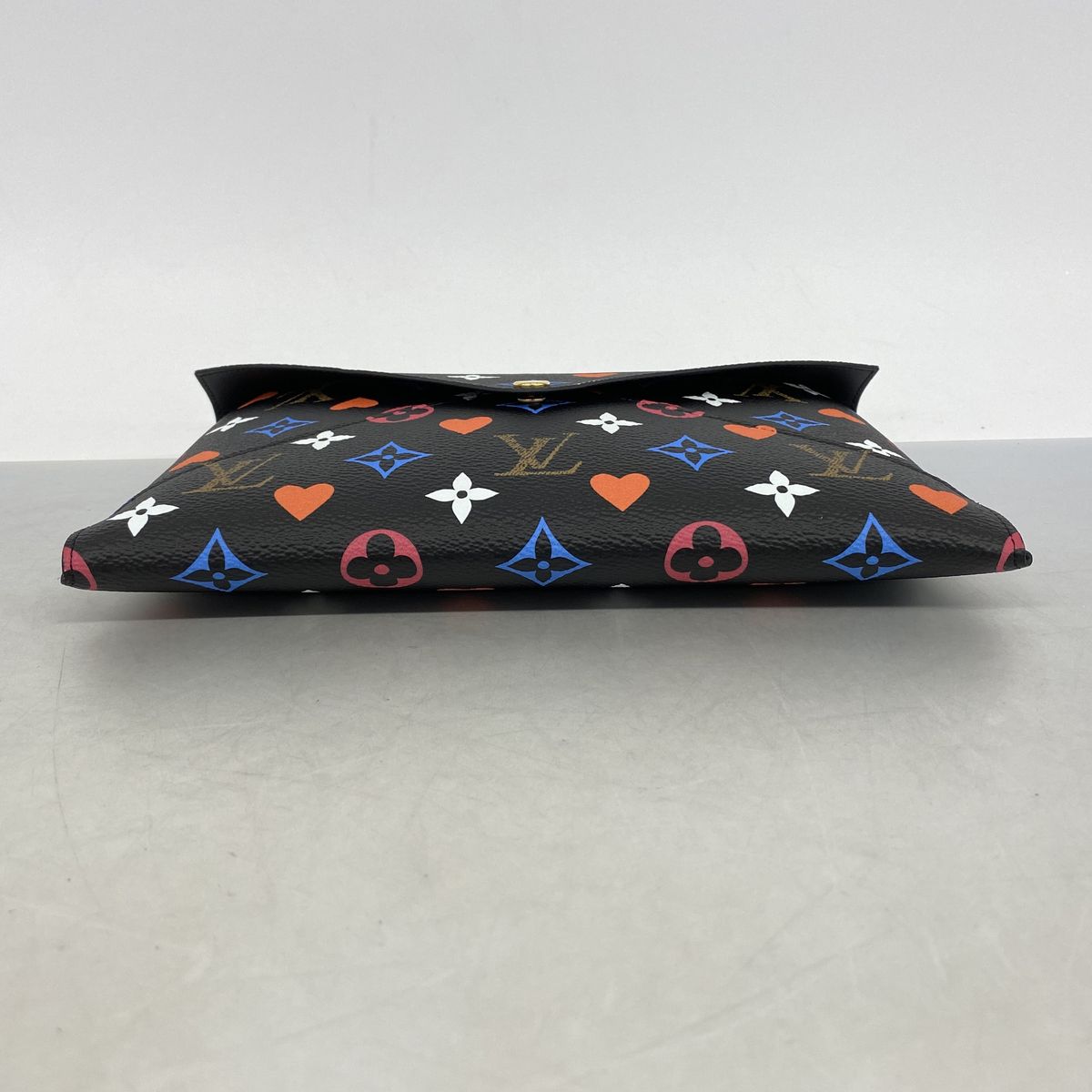 Louis Vuitton Pouch Monogram Game on Pochette Kirigami Black White — view 3