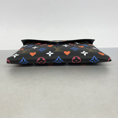 Louis Vuitton Pouch Monogram Game on Pochette Kirigami Black White — view 3