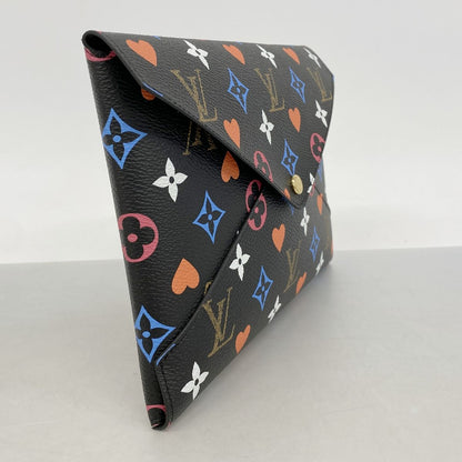 Louis Vuitton Pouch Monogram Game on Pochette Kirigami Black White — view 2