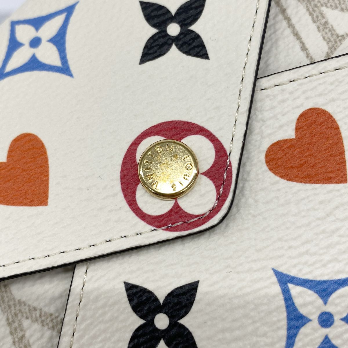 Louis Vuitton Pouch Monogram Game on Pochette Kirigami Black White — view 6