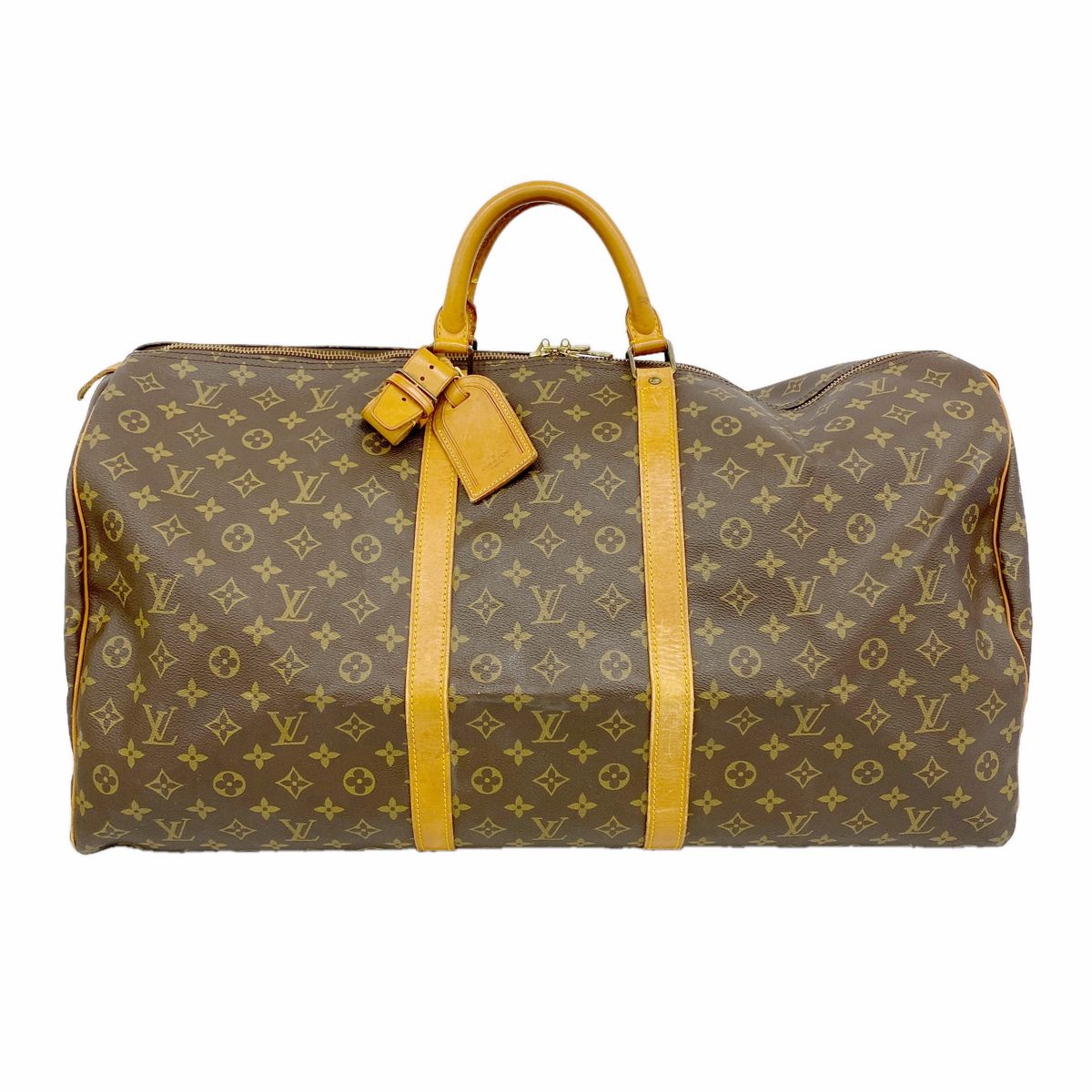 Louis Vuitton Boston Bag Monogram Keepall 60 Brown