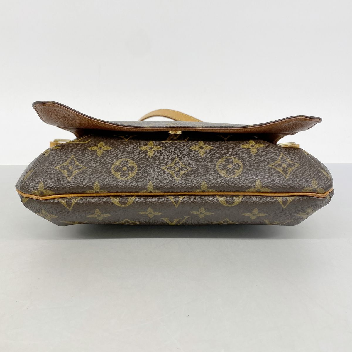 Louis Vuitton Shoulder Bag Monogram Musette Satango Short Strap Brown — view 3