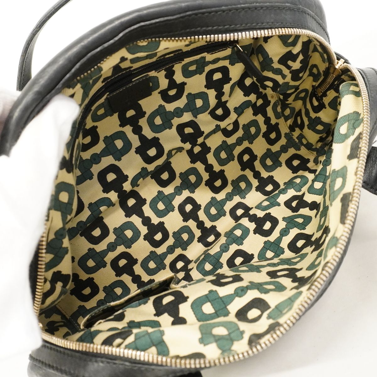 Gucci Shoulder Bag Guccissima Princy Leather Black Gold — view 4