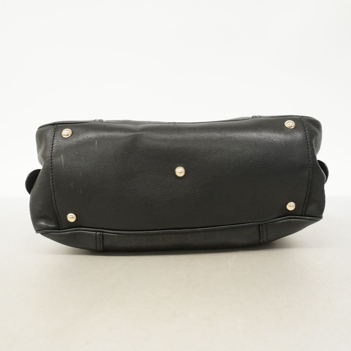 Gucci Shoulder Bag Guccissima Princy Leather Black Gold — view 3