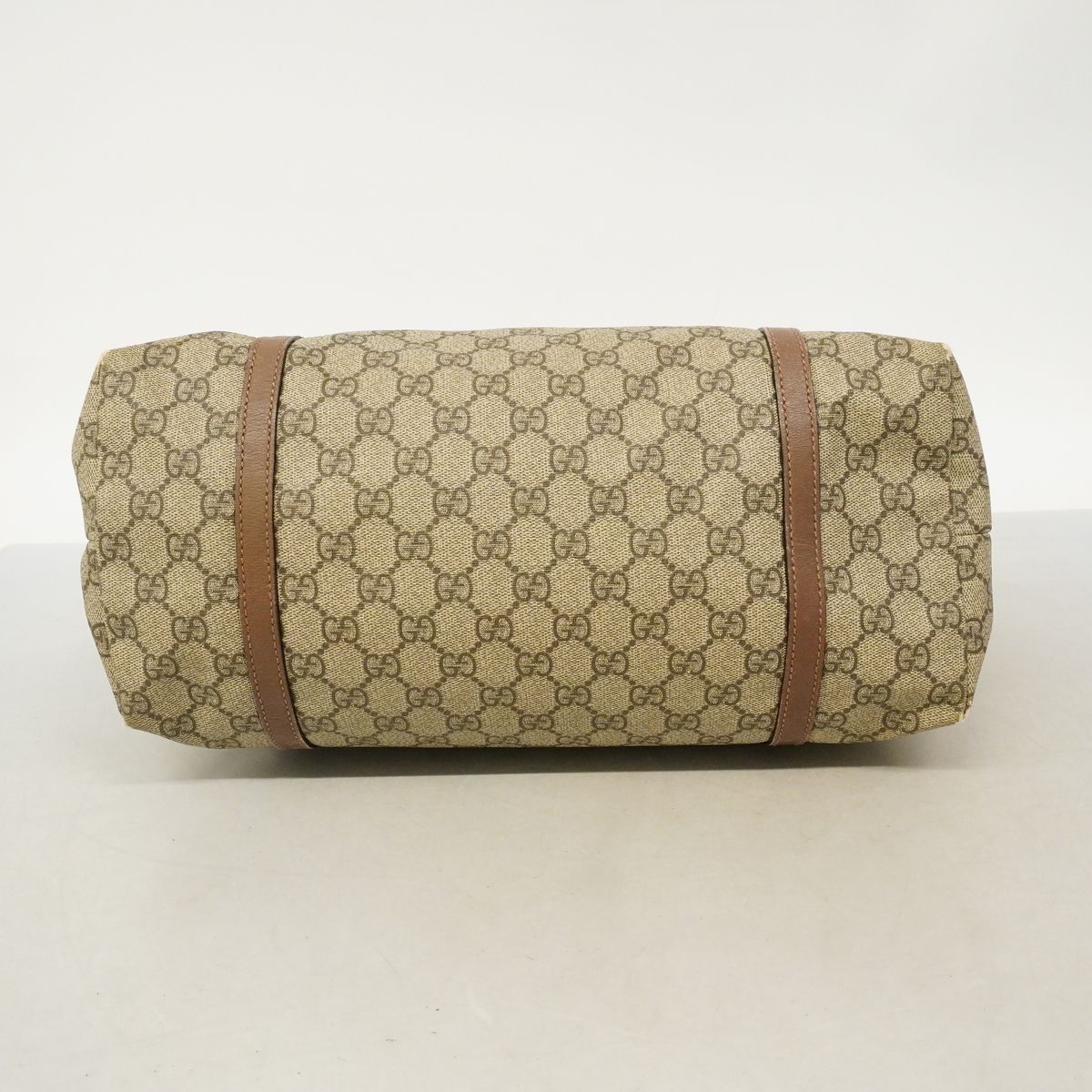 Gucci Tote Bag GG Supreme Brown Gold — view 3