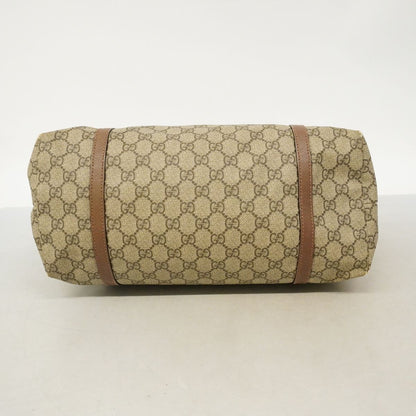 Gucci Tote Bag GG Supreme Brown Gold — view 3