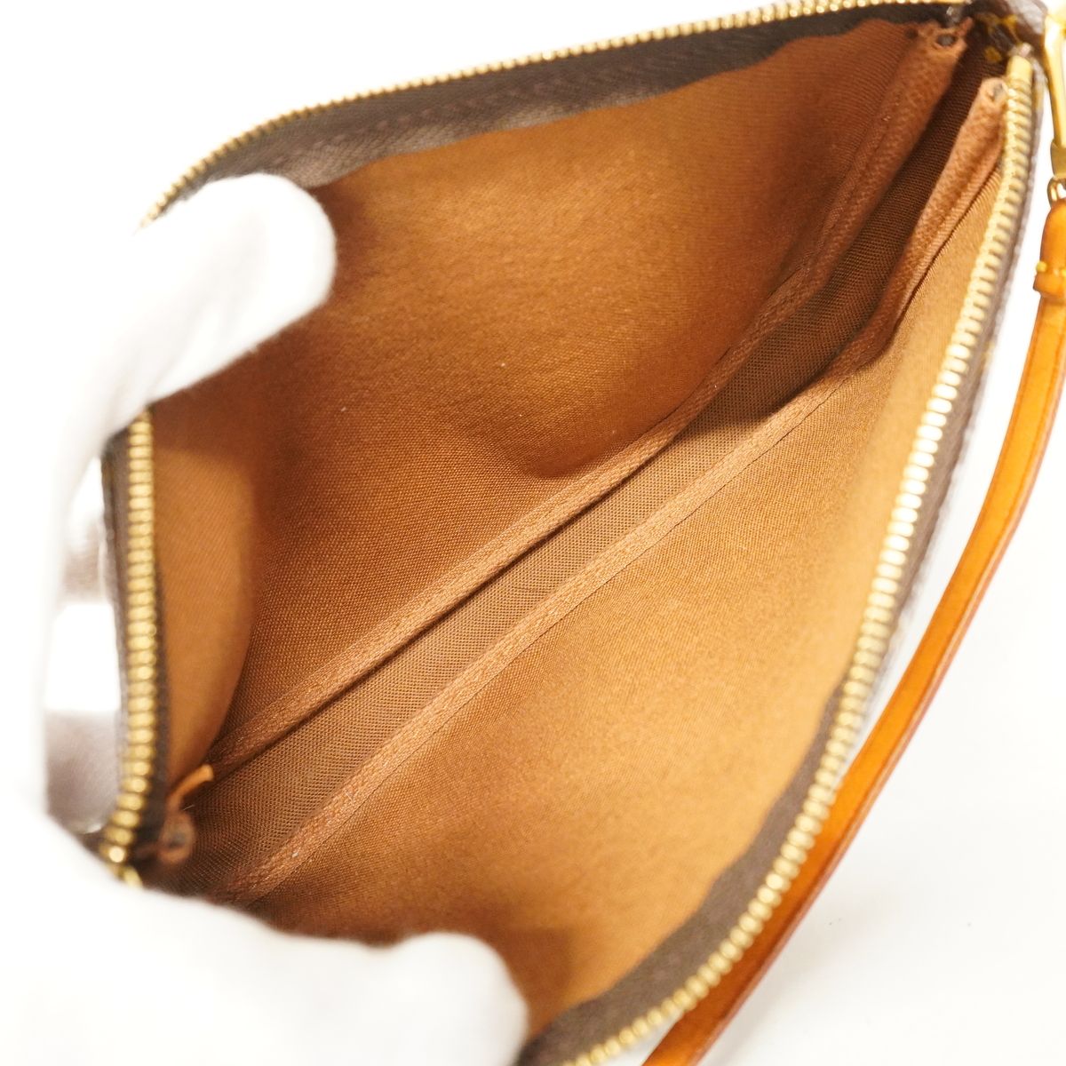 Louis Vuitton Pouch Monogram Pochette Soir Brown — view 4