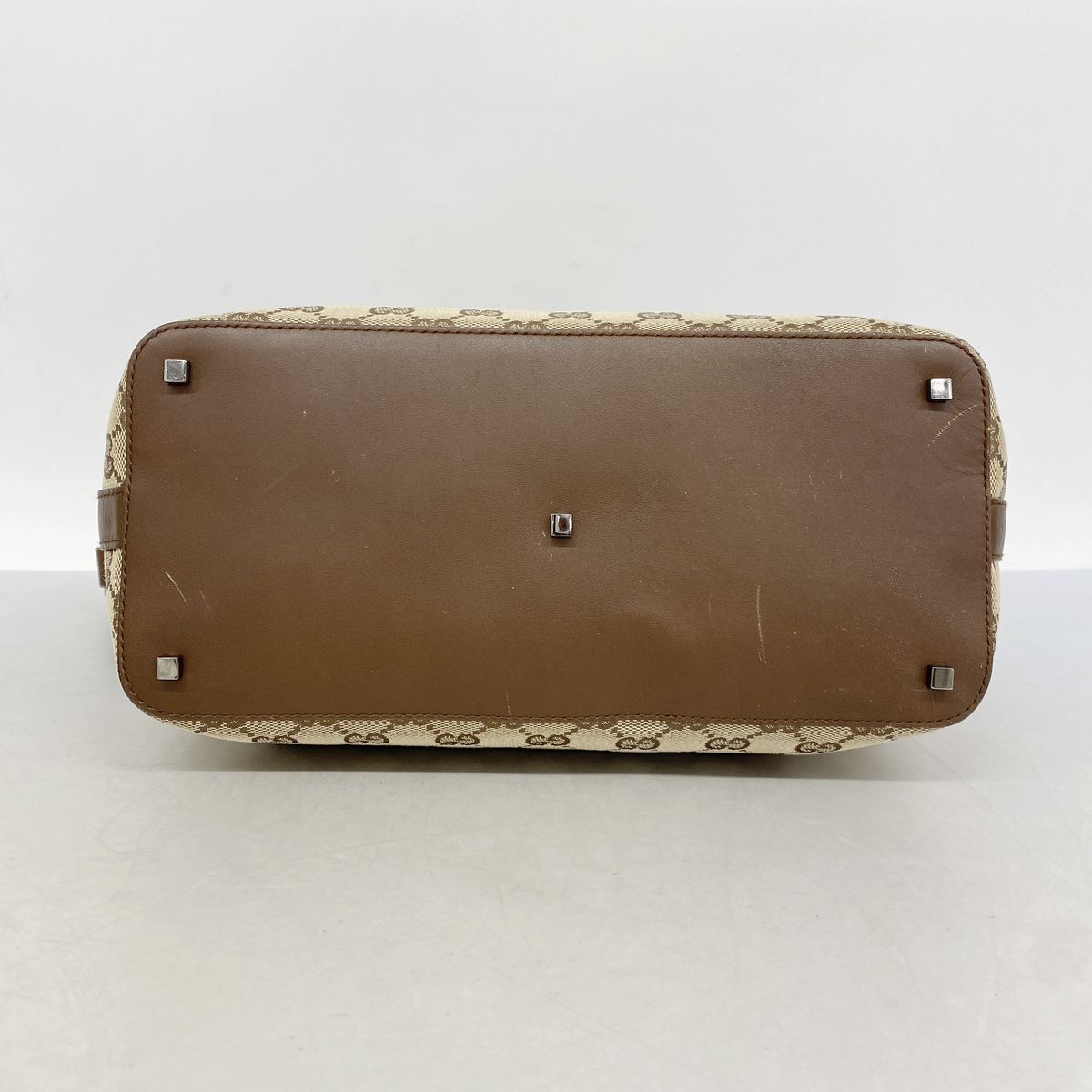 Gucci Shoulder Bag GG Canvas 001 Brown Silver — view 3