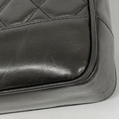 Chanel Chain Tote Bag Quilted Lambskin Black Gold — view 6