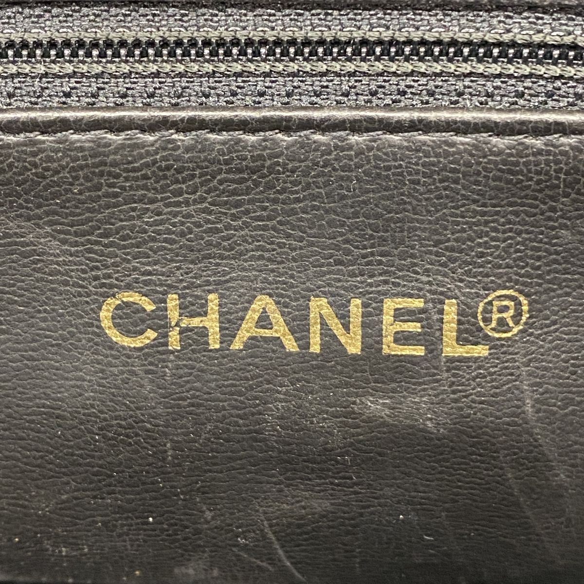 Chanel Chain Tote Bag Quilted Lambskin Black Gold — view 5