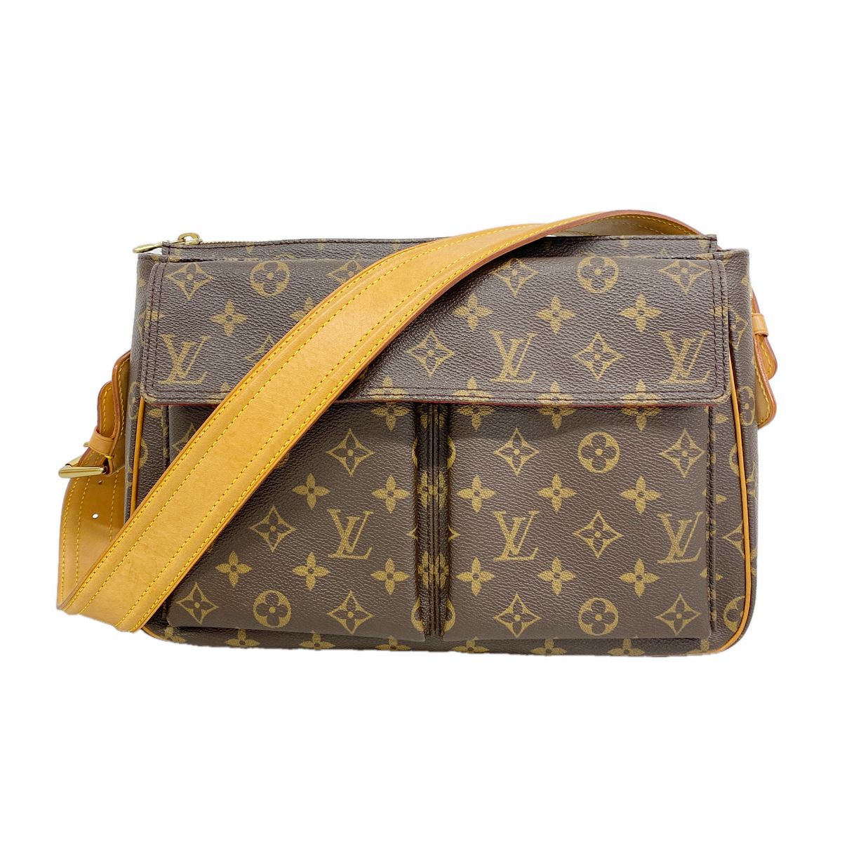 Louis Vuitton Shoulder Bag Monogram Viva Cite GM Brown