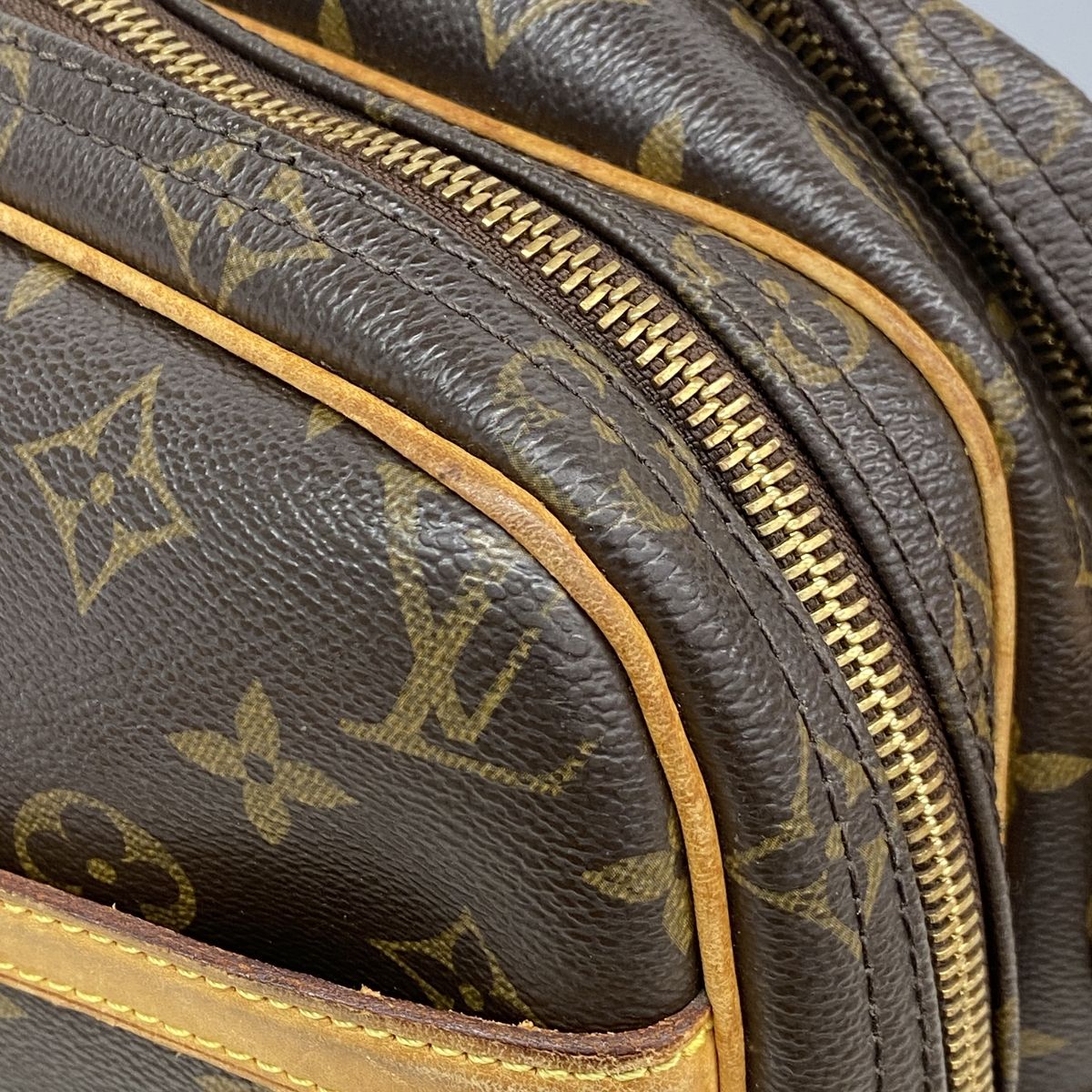 Louis Vuitton Shoulder Bag Monogram Reporter PM Brown — view 7