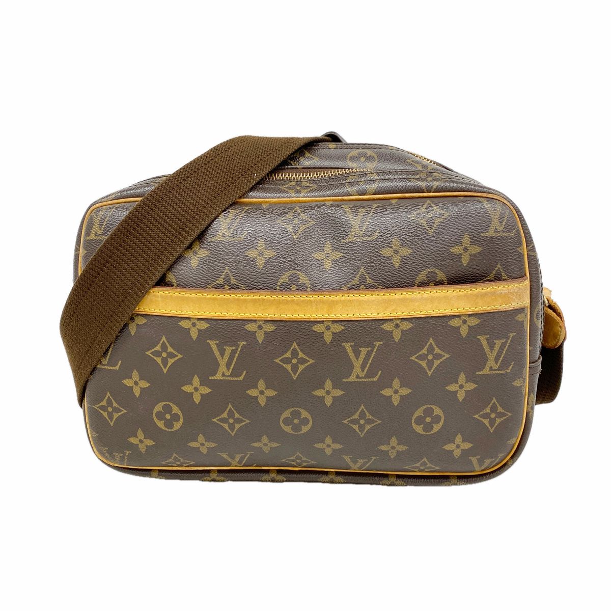 Louis Vuitton Shoulder Bag Monogram Reporter PM Brown