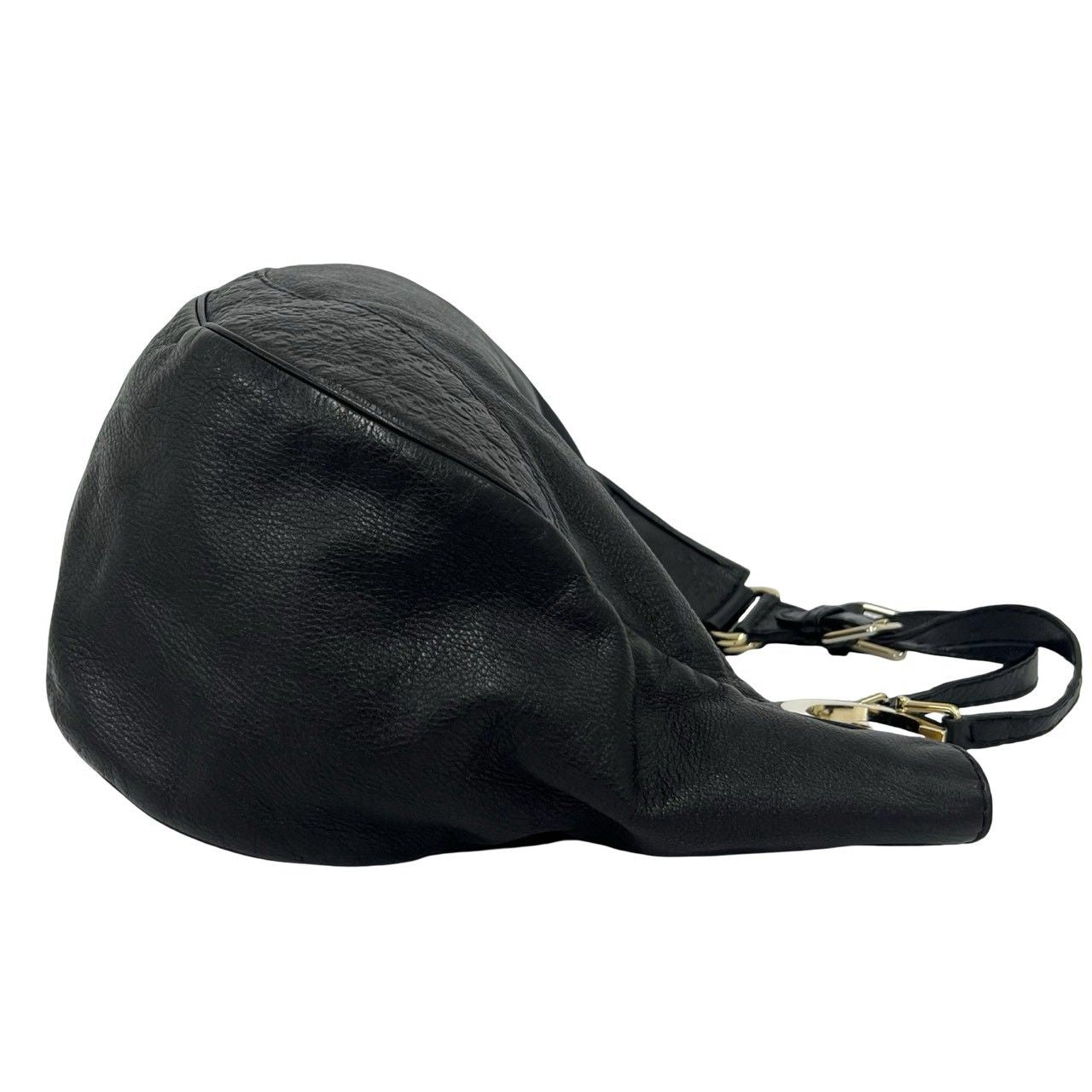 Gucci Charlotte Guccissima Logo Leather Tote Bag Black — view 6