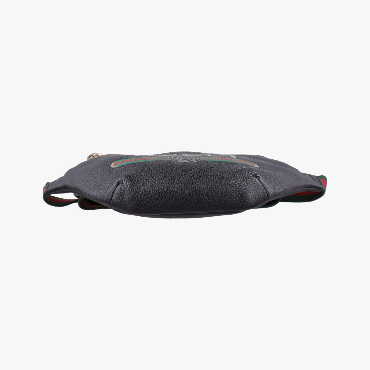 Gucci Print Black Leather Handbag — view 3