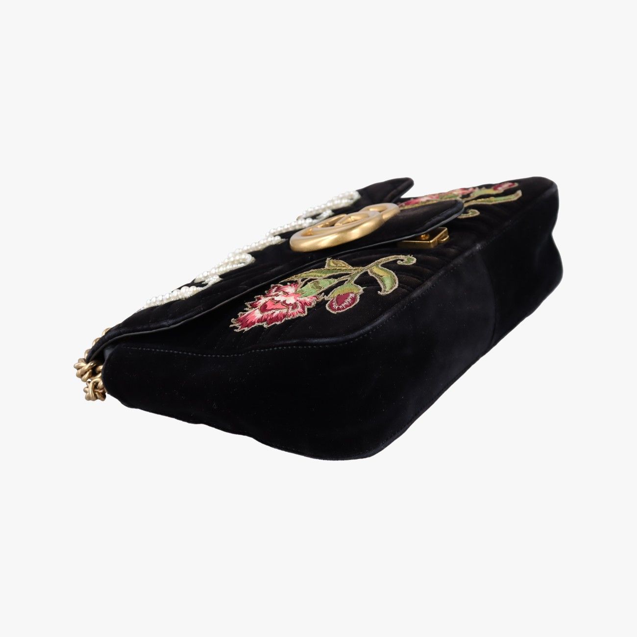 Gucci GG Marmont Black Multicolor Velour — view 5