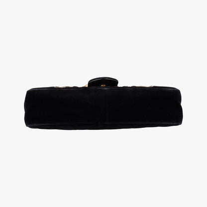 Gucci GG Marmont Black Multicolor Velour — view 3