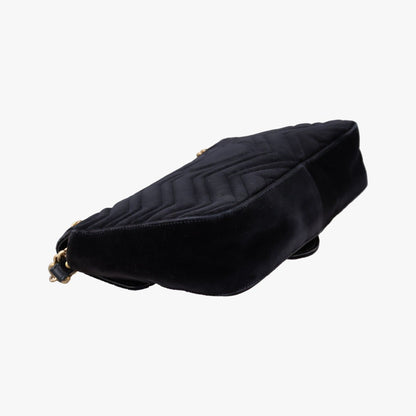 Gucci GG Marmont Black Multicolor Velour — view 7
