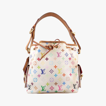 Louis Vuitton Petit Noe Blanc Monogram Multicolor Bucket Bag