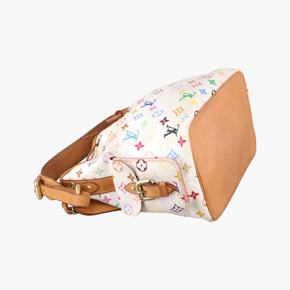 Louis Vuitton Petit Noe Blanc Monogram Multicolor Bucket Bag — view 5