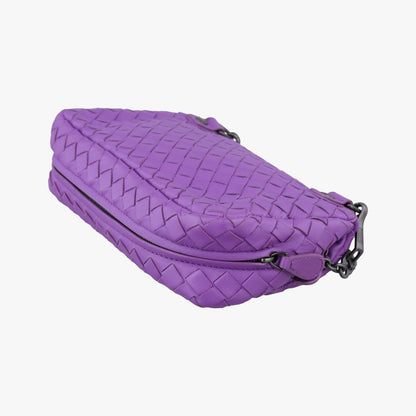 Bottega Veneta Intrecciato Purple Lambskin — view 6