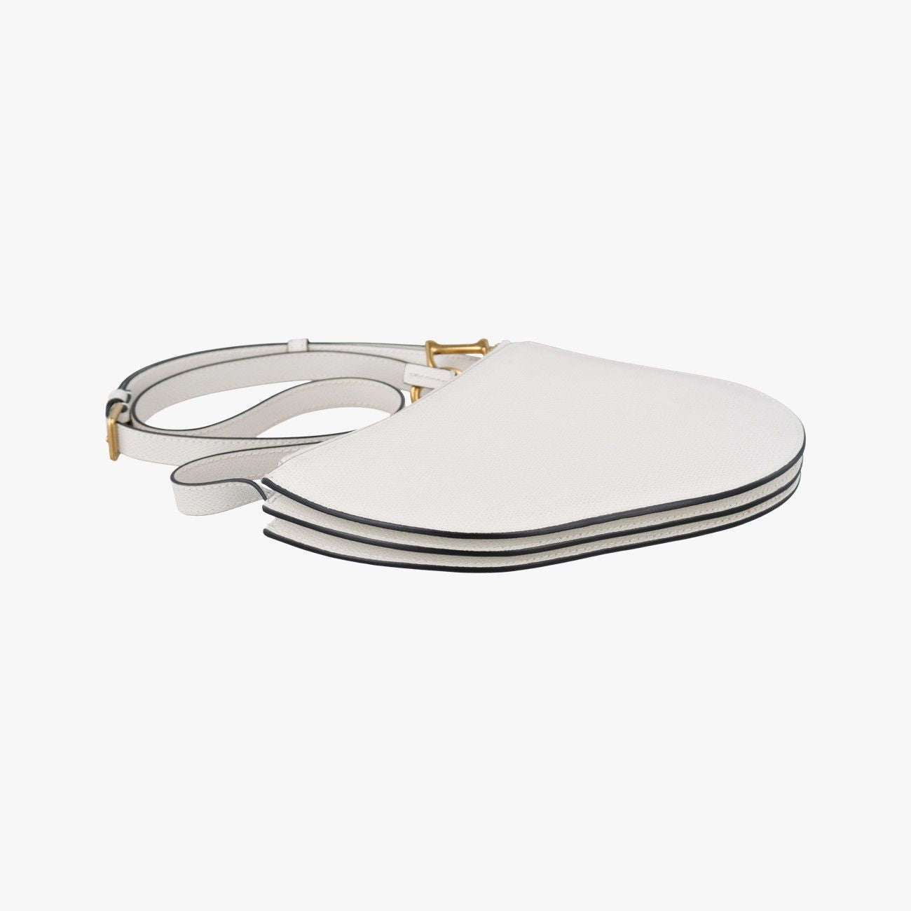Dior Saddle White Leather Shoulder Bag — view 7