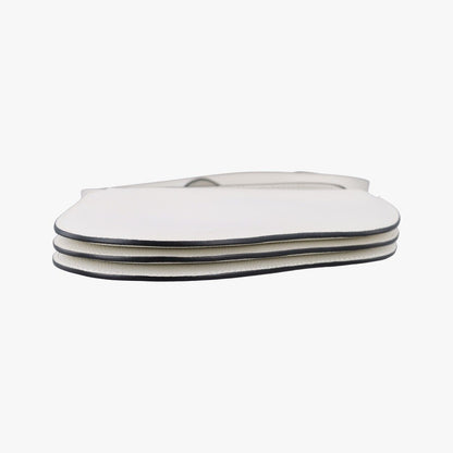 Dior Saddle White Leather Shoulder Bag — view 3