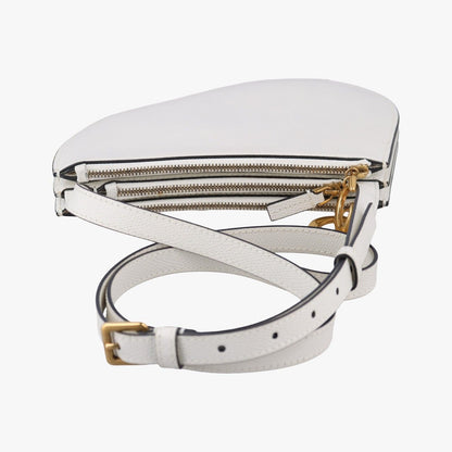 Dior Saddle White Leather Shoulder Bag — view 8