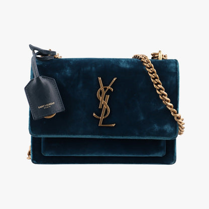 Saint Laurent Sunset Blue Velour