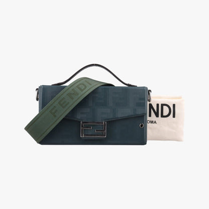 Fendi Soft Trunk Green Leather