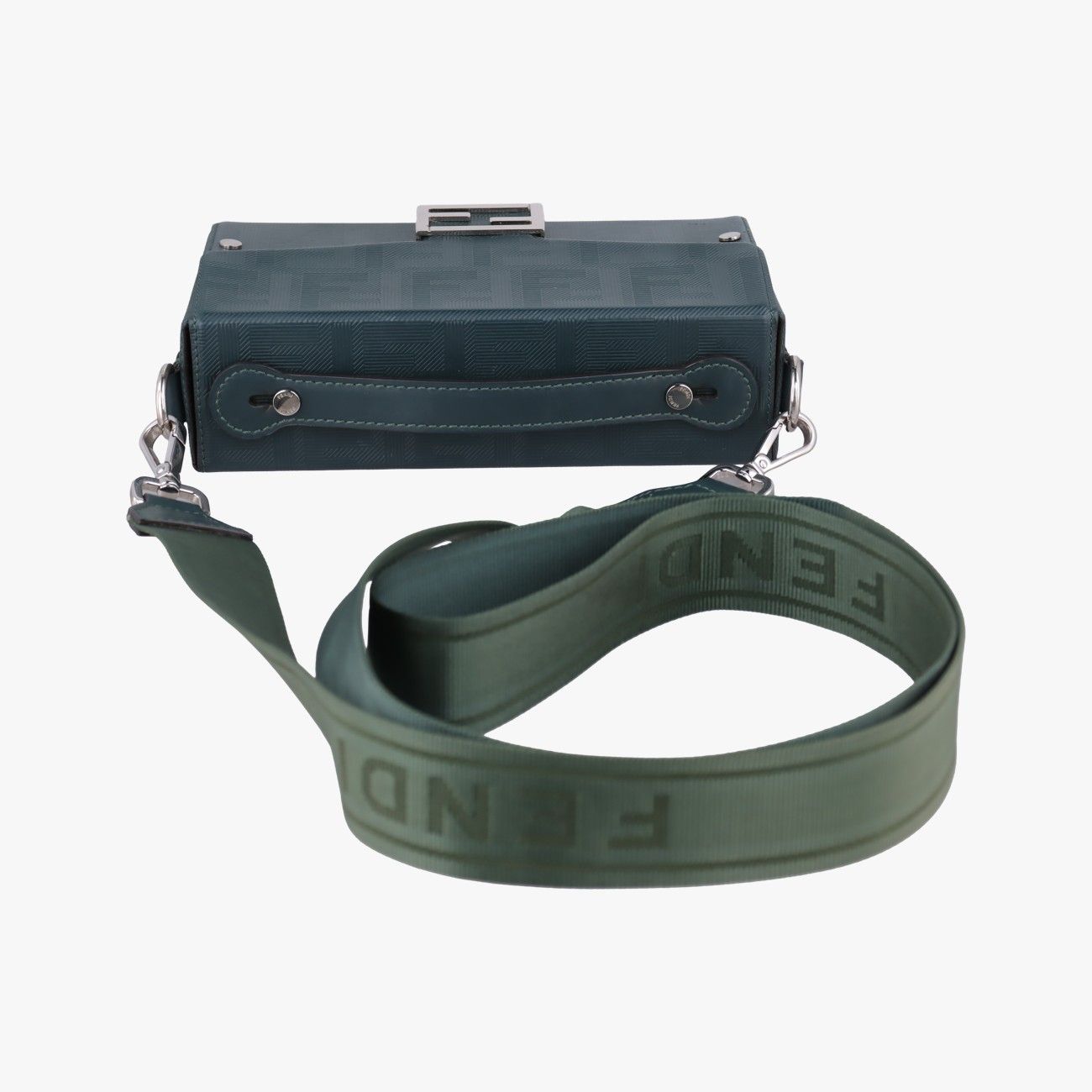 Fendi Soft Trunk Green Leather — view 8