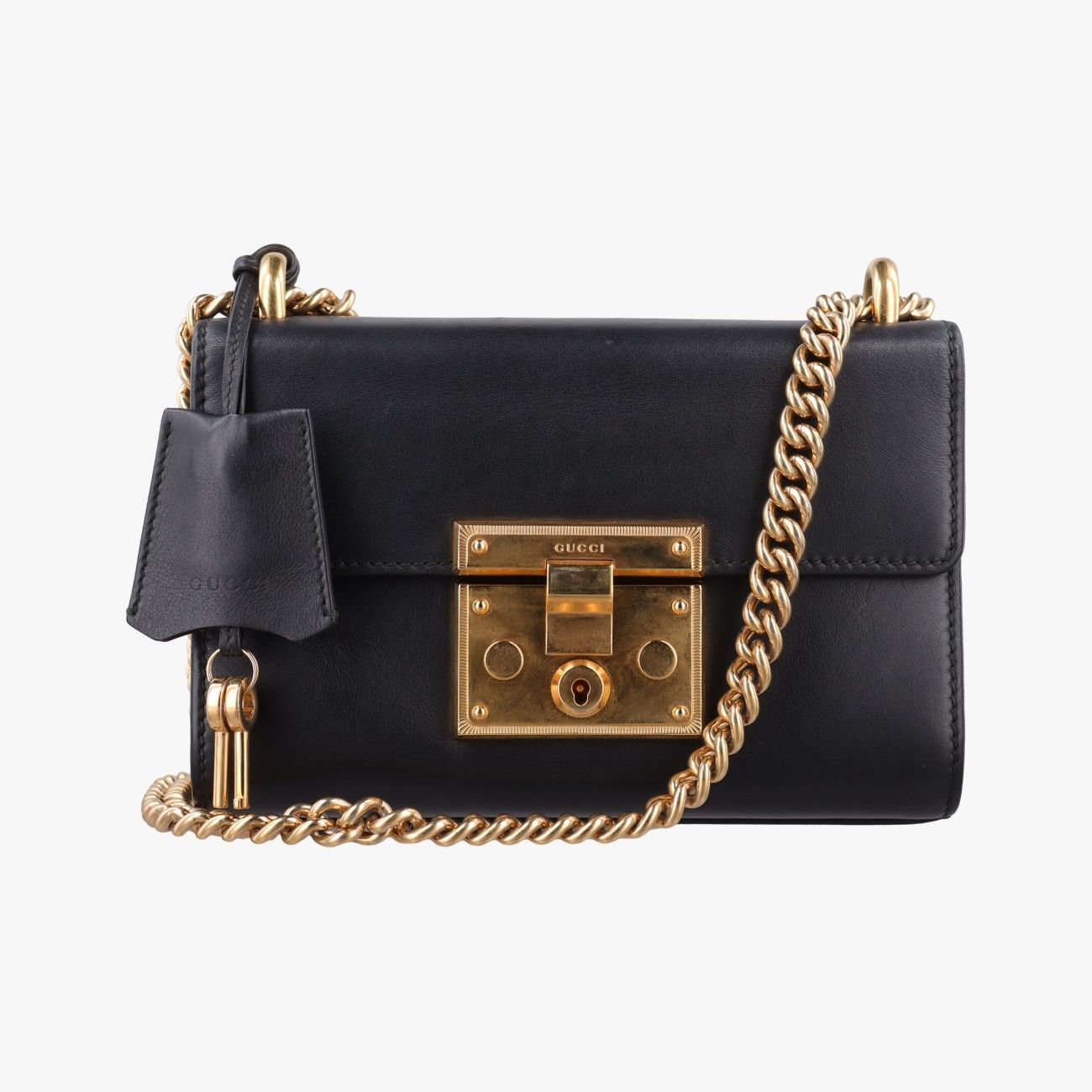 Gucci Padlock Black Leather