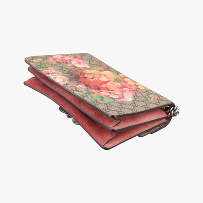 Gucci Dionysus Beige Red Multi Canvas Suede Shoulder Bag — view 6