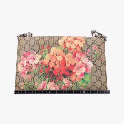 Gucci Dionysus Beige Red Multi Canvas Suede Shoulder Bag — view 2