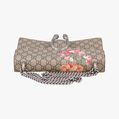 Gucci Dionysus Beige Red Multi Canvas Suede Shoulder Bag — view 8
