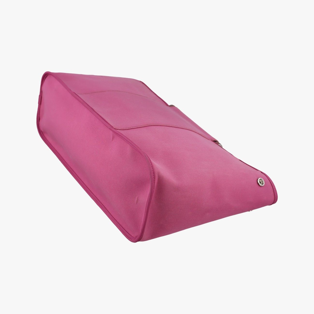 Hermes Cabas Sheer Rose Red Toile Officier Leather AR — view 6