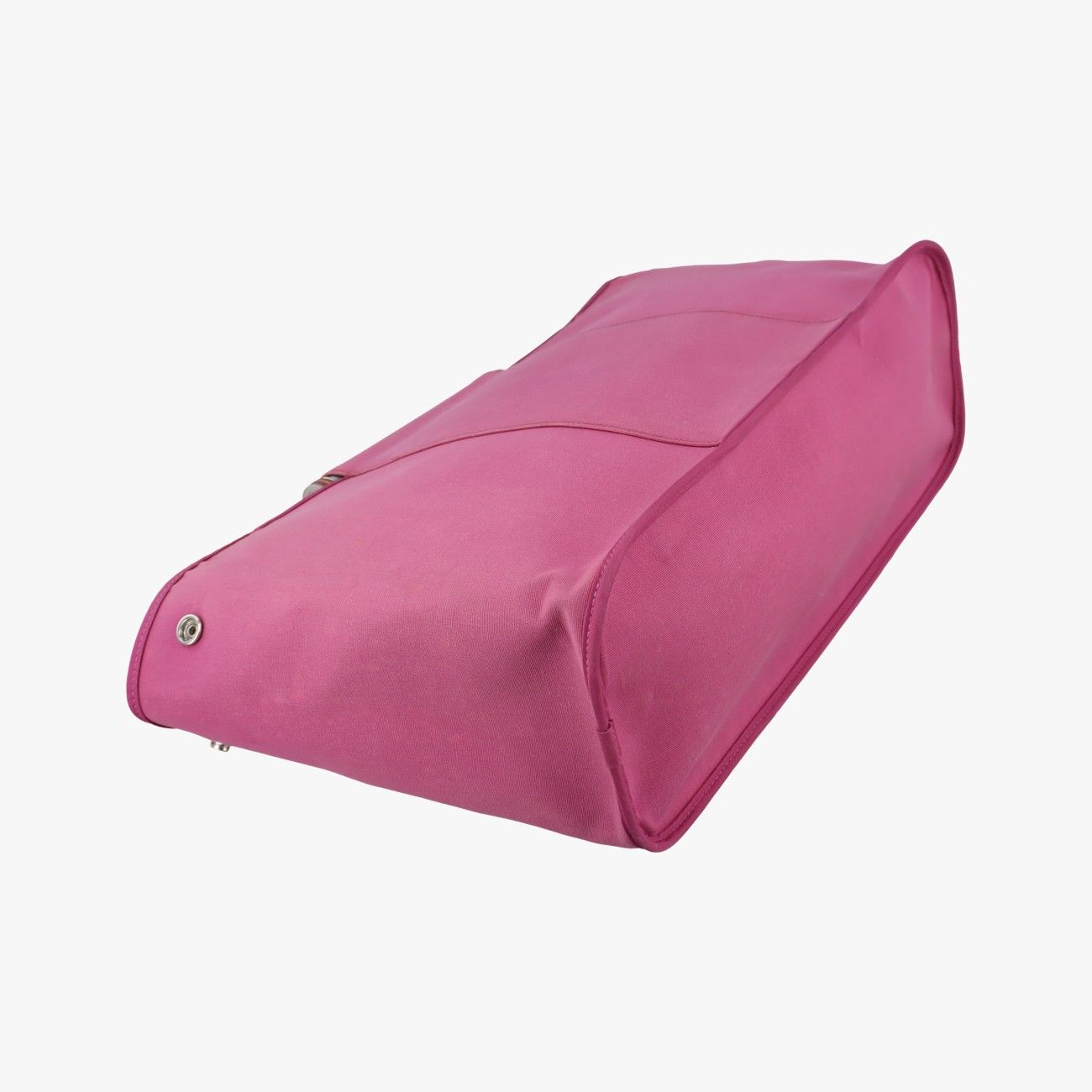 Hermes Cabas Sheer Rose Red Toile Officier Leather AR — view 7