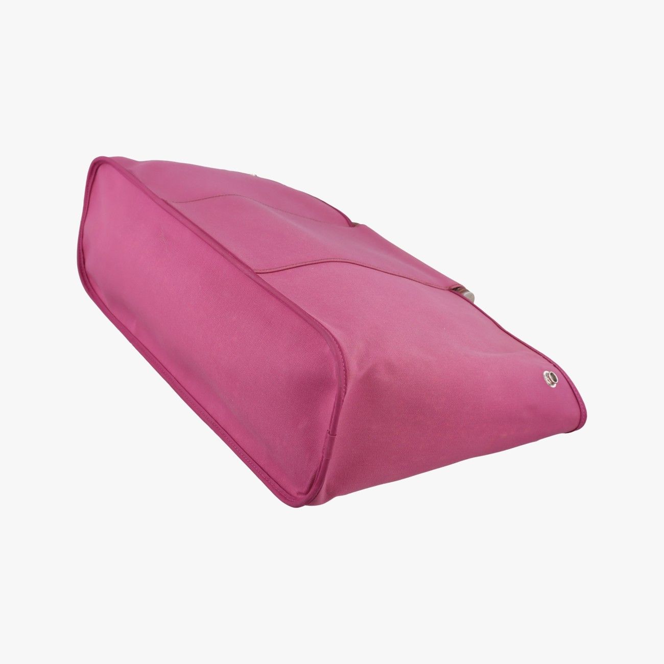 Hermes Cabas Sheer Rose Red Toile Officier Leather AR — view 4
