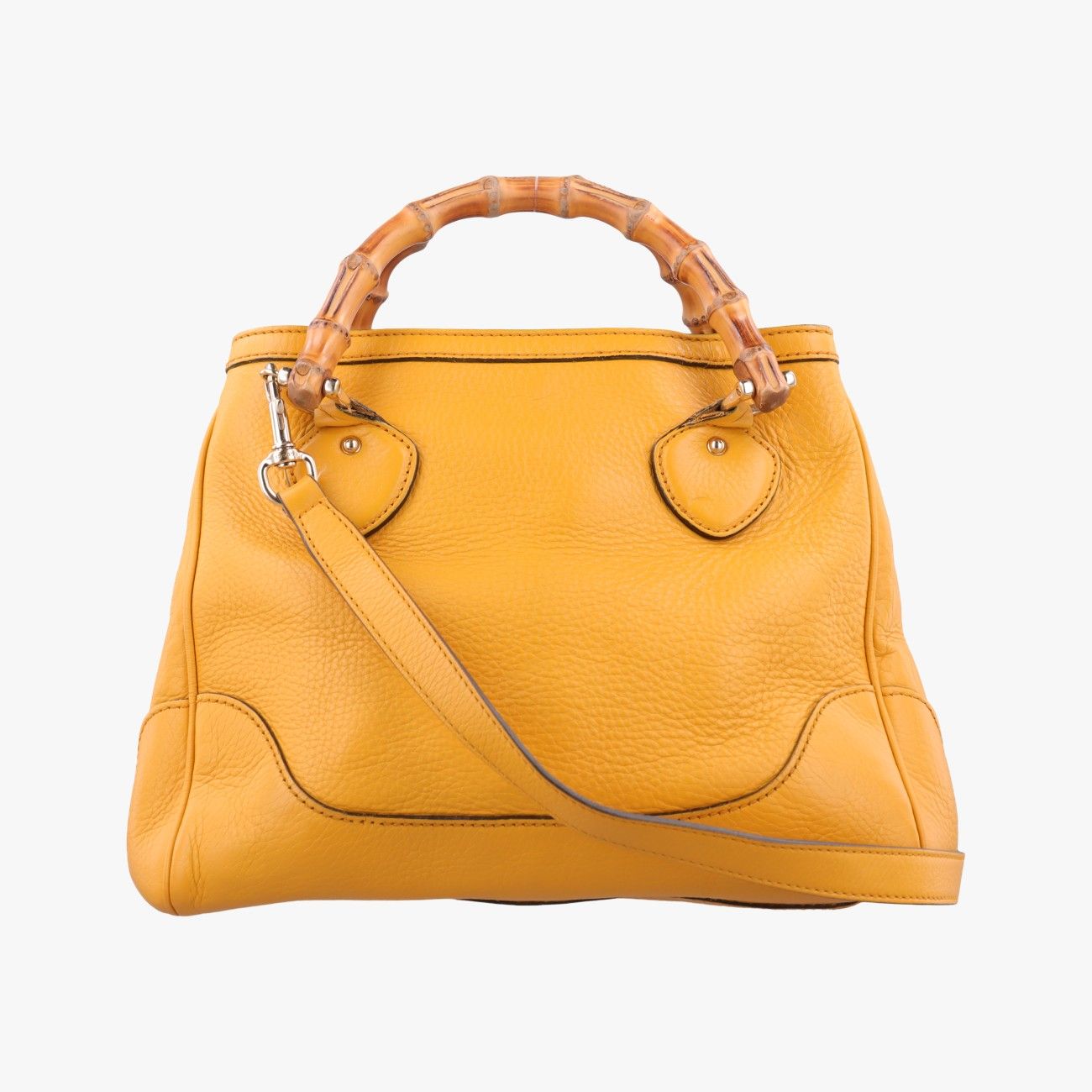Gucci Bamboo Yellow Leather